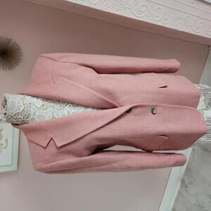 LKNW Vintage Pendleton Blush Pink Blazer jacket virgin wool 12